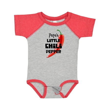 

Inktastic Papa s Little Chili Pepper Gift Baby Boy or Baby Girl Bodysuit
