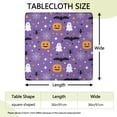 thumbnail image 2 of Halloween Themed Table Cover 36x36 Inch Square - Elastic Edge Design with Spooky Ghosts and Pumpkins Pattern for Festive Decor, 2 of 6