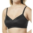 thumbnail image 1 of Women's Olga GM3021A No Side Effects Wirefree Contour Bra (Black 3X), 1 of 2