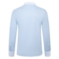 thumbnail image 4 of Cloudstyle Men's Dress Shirt Slim Fit Button Down Stripe Checked Shirt fs22, 4 of 5