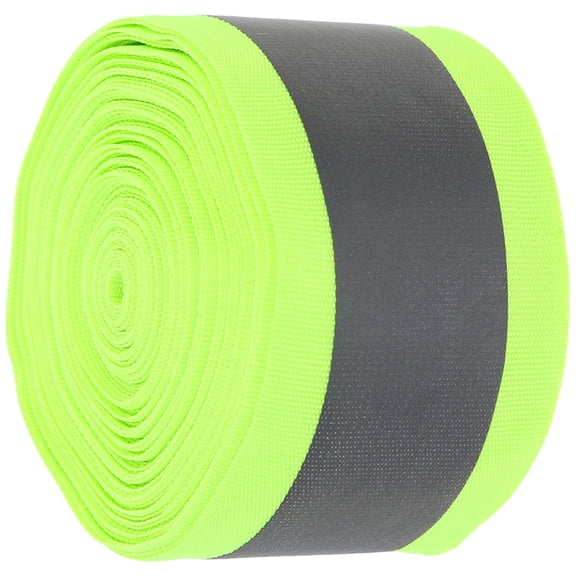 NIAIZEK Reflective Fabric Strip Green Sew on High Visibility Safety Webbing Tape for Outdoor Clothing and Gear