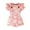 Rouge, variante sur TZEWGL Ensemble d'Été Couleur Unie Manches Courtes avec Combinaisons Imprimées Bretelles Réglables Imprimé Floral pour Bébé Fille Taille 12-18M