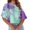 2-Mint, variant on Women Half Sleeve Drop Shoulder Striped Basic Crop Tops
