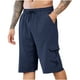 thumbnail image 1 of Pantalones Cortos Atléticos de Verano Ocio Cintura Elástica con Bolsillo Botón, Cómodo para las Vacaciones Al Mar Y el Uso Informal, 1 of 5