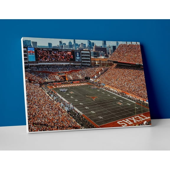 Texas Longhorns Football Stadium Poster or Canvas Wall Art