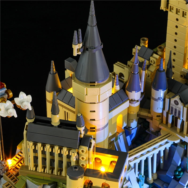 QC Ltbrick Led Light Kit Lighting Set Compatible With The Lego Harry Potter Movie Hogwarts Castle and Grounds 76419 Building Blocks Without Lego Set