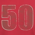 thumbnail image 3 of CafePress - 50Th Birthday Red Grunge Dark T Shirt - Men's Classic Graphic Cotton T-Shirt, 3 of 4