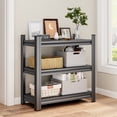 thumbnail image 6 of 3 Tier Metal Shelving Unit, Adjustable Storage Rack for Garage, Kitchen, Office, Laundry Room, Black, Easy Assembly, 6 of 7