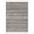 thumbnail image 3 of LUXE WEAVERS Striped Fringed Shag Gray 5x7 Area Rug for Bedroom, 3 of 9