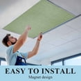 thumbnail image 6 of Vintage Forest Green Fluorescent Light Covers, Farmhouse Retro Solid Color Linen Texture Magnetic Light Covers for Ceiling Lights, Fluorescent Ceiling Shade for Classroom Bedroom Office 4x2Ft x 4PCS, 6 of 8