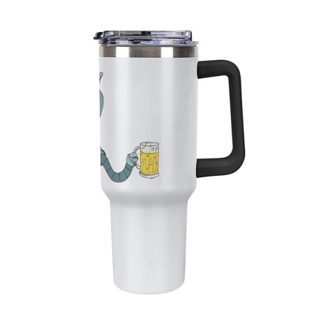 

Futura_ma Anime Tumbler with Handle Double Wall Stainless Steel Coffee Tumbler with Lid And Straw Leakproof Vacuum Insulated Water Bottle for Car Cold & Hot Drinks 40oz