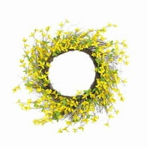 24 in. Spring Wreath Yellow - Forsythia & Grapevine
