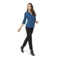thumbnail image 2 of BLUSA COLOR AZUL CON CIERRE AL FRENTE Mundo Terra 21550, 2 of 2