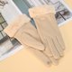 thumbnail image 5 of Guantes cálidos de invierno para mujer, guantes con pantalla táctil, guantes para enviar mensajes de texto a prueba de viento para conducir, senderismo y correr, 5 of 5