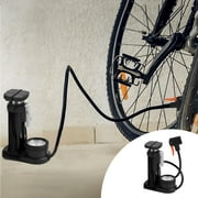 Herrnalise Bike Floor Foot Pump,Portable Air Pump Inflator Pump with 120PSI Precision Pressure Gauge Fits Valve for Bicycle,Ball,Scooter,Car,Toys Inflatable