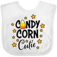 thumbnail image 3 of Inktastic Candy Corn Cutie with Stars Girls Baby Bib, 3 of 4