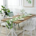 thumbnail image 1 of Table Runner, Green Plant Turtle Leaf Table Flag/Garden Banana Leaf Double Creative Coffeetable Flag for Kitchen Table Decoration,32 * 220CM, 1 of 5