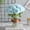 Blue, variant on MAMOWEAR 10PCS Artificial Hydrangea Flowers, Fake Silk Chrysanthemum Ball Flower for Wedding Bouquet Home Garden Party Wedding Decoration(Blue)