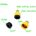 thumbnail image 2 of Hose Connector 2pcs Standard Faucet Hose Connector Quick Connector Washing Machine Water and A Garden Lawn Sprinkler System Pipe Fine Workmanship and Durable (Diameter : 3/4''), 2 of 4