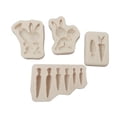 thumbnail image 4 of Pink Style4Silicone Mold Clay Resin Ceramic Candy Fondant Candy Chocolate Jabón Molde esquí esquí Gafas de esquí, 4 of 5