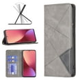 thumbnail image 1 of For Xiaomi 12 Prismatic Invisible Magnetic Leather Phone Case(Grey),iPhone 14 Pro, 1 of 7