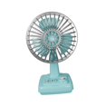thumbnail image 3 of Mini ventilador de mesa de escritorio, ventilador personal de diseño retro, eléctrico, recargable, compacto, refrigeración por , portátil para el azul claro, 3 of 8