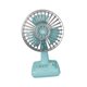 thumbnail image 3 of Mini ventilador de mesa de escritorio, ventilador personal de diseño retro, eléctrico, recargable, compacto, refrigeración por , portátil para el azul claro, 3 of 8