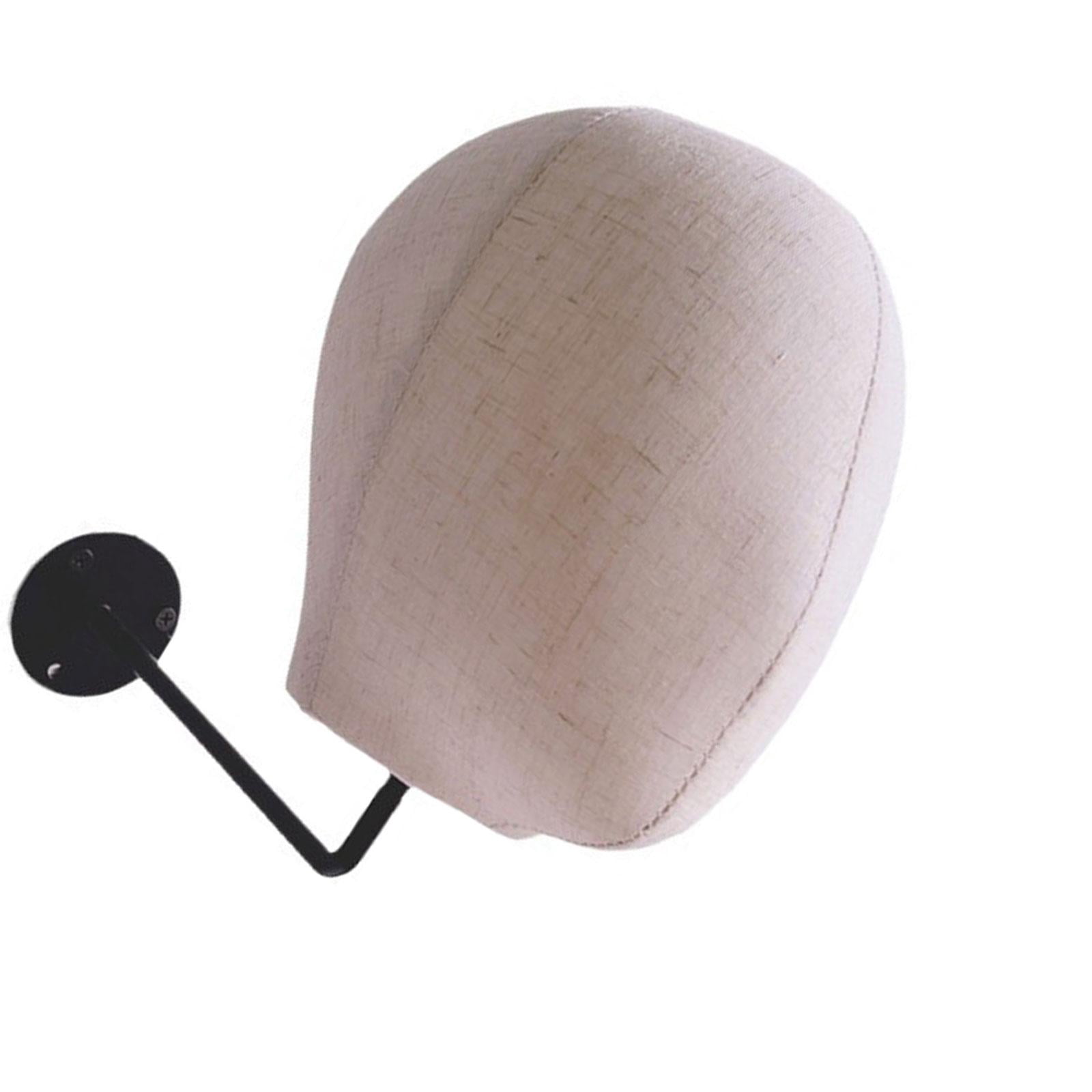 FITYLE Mannequin Head Wall Mount Fabric Head Hanging Stand Glasses