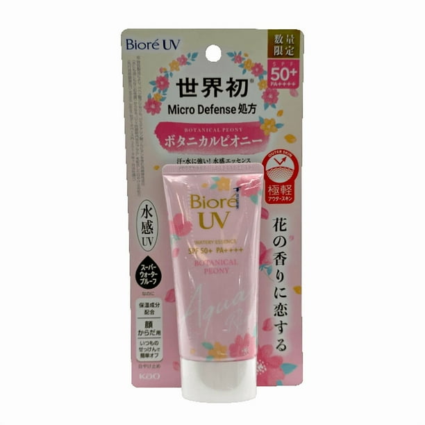Protector solar Biore UV Aqua Rich Waterery Essence Peony SPF50+