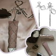 thumbnail image 4 of Porte-clés Filet en Métal Sac à Rouge à Lèvres Porte-Clés Portable Rouges à Lèvres Porte-Clés Miroir Housse de Protection, 4 of 7