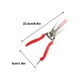thumbnail image 3 of Herramientas de jardín Tijeras de pico de doble filo | Tijeras de podar de acero con alto contenido de carbono | Cuchillas de acero inoxidable | Mango rojo ergonómico | Cerradura de seguridad | 22,5, 3 of 9