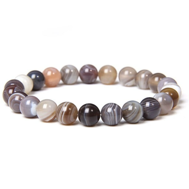 Pulseras de hombre, pulsera de ojo de tigre de energía curativa Natural, brazalete de cuentas de lapislázuli pulido de 8 mm, Pulsera elástica, joyería para mujer Tan Jianjun unisex