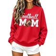 thumbnail image 2 of Karight Women's Football Mom Graphic Crewneck Sweatshirt Long Sleeve Casual Pullover Top, 2 of 6