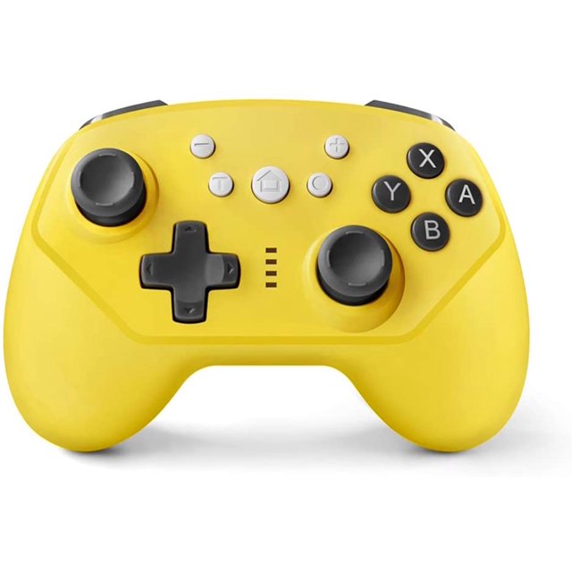 Ave Bluetooth Gamepad para Nintendo Switch, Switch Lite Controller Gamepad, eje de giroscopio y doble vibración (amarillo) Sincero Hogar