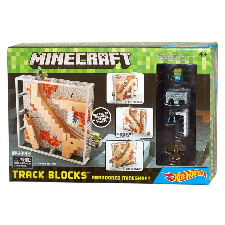 Hot Wheels Minecraft Track Blocks Nether Fortress Play Set - Gifteee