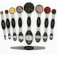 thumbnail image 1 of Juego de 9 cucharas medidoras magnéticas de acero inoxidable, apilables, de doble cara, para medir ingredientes secos y líquidos, 1 of 5