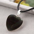 thumbnail image 6 of mnjin heart pendant stone peach heart pendant women's necklace natural rough stone love pendant h, 6 of 6
