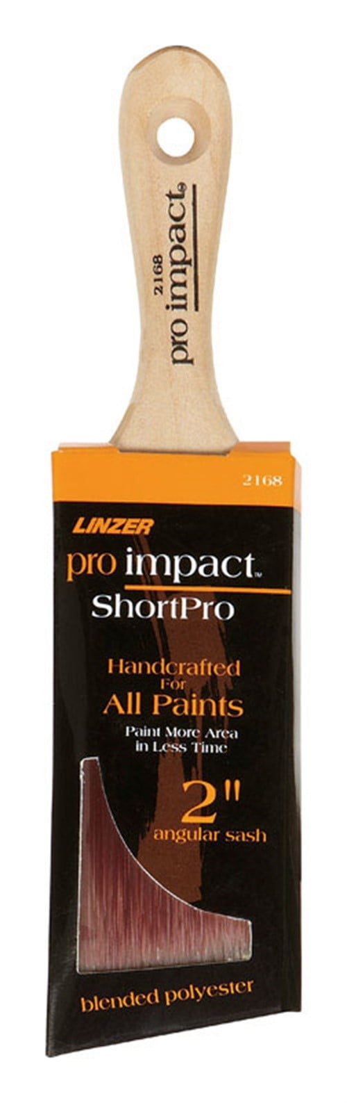 Linzer Best Professional All Paints Solid Round Blended Polyester 2' Angle Paint Brush