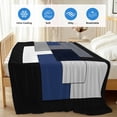 thumbnail image 4 of Black Blue White Cooling Blanket, Lightweight Breathable Summer Throw Blanket with Double Sided Cold Effect,Contemporary Minimalist Geometric Picnic Beach Blankets Bed Sheet for Hot Sleepers 30"x40", 4 of 8