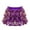 Purple, variant on YUUMIN Girls Sequin Skirt Kids Elastic Waistband Sparkly Party Dance Ballet Mini Tiered Ruffle Cake Skirt Gold 8