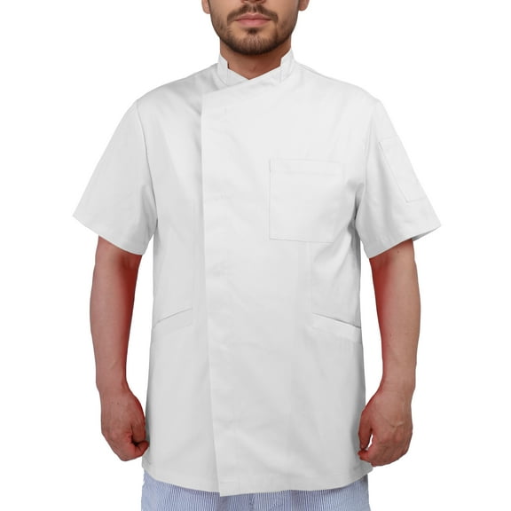 Men's Chef Coat Short Sleeve Chef Jacket