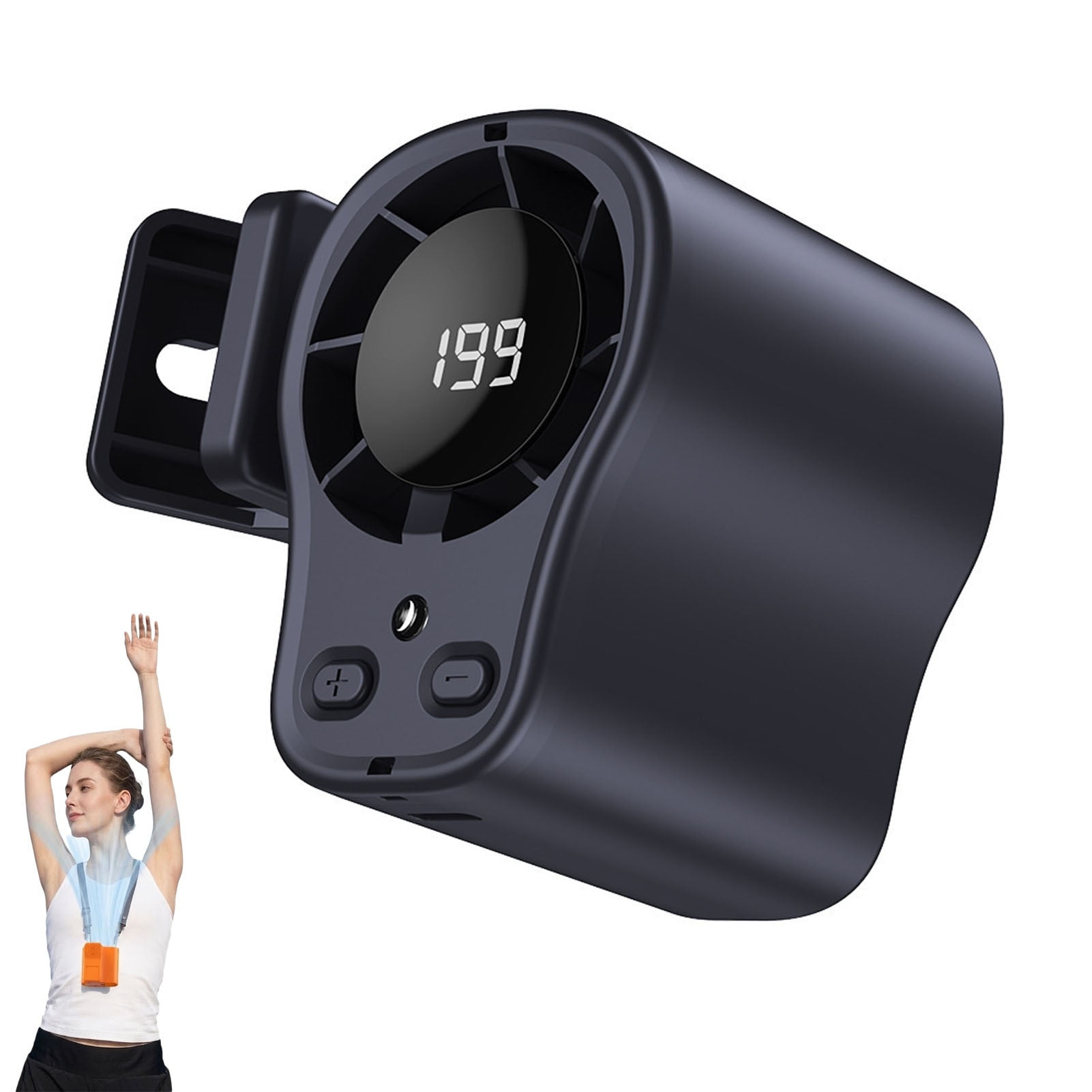Dailyden Portable Car Ac Vent Clip Fan, Dailyden Car Clip Ac Fan, Multi-level Stepless Speed Control Paired with a Fixed Mount, 360-Degree Rotation and Wireless Design, Ideal for Indoor and Outdoor