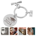 thumbnail image 4 of Llavero de graduación Graduación llavero metal colgante llavero de recuerdo anillo de llave de recuerdo, 4 of 6