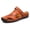 Yellow Brown, variant on Two-Wear Closed-Toe Casual Slide Sandals