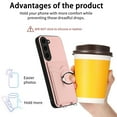 thumbnail image 5 of for Samsung Galaxy S23 Phone Case Wallet with Crossbody Strap & Card Holder, Premium PU Leather Case, 360 Ring Holder Kickstand Durable Protective Women Men Cover for Samsung Galaxy S23,Rosegold, 5 of 8