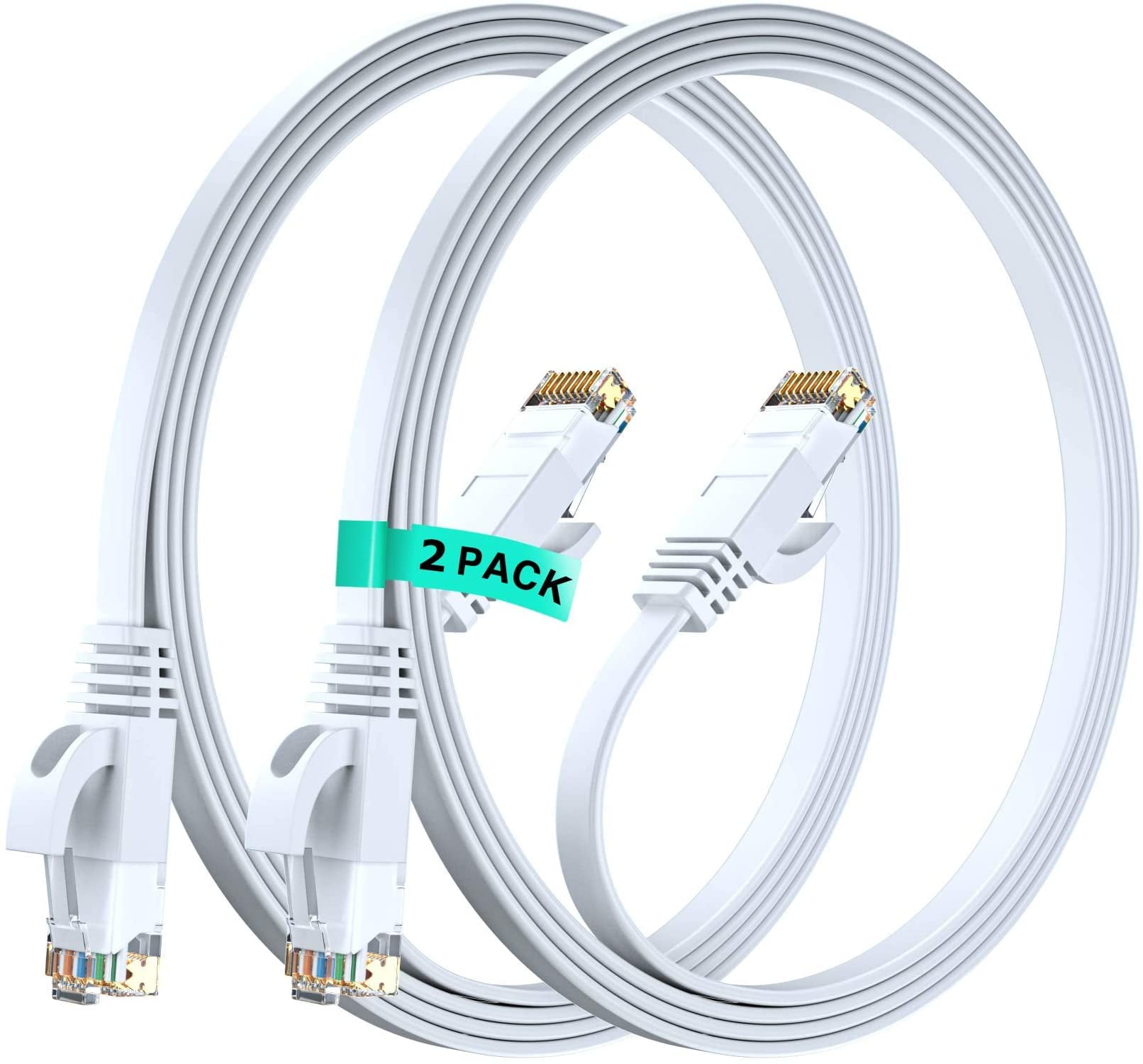 Cat 7 Cable 5ft Flat LAN Network Patch Cord RJ45