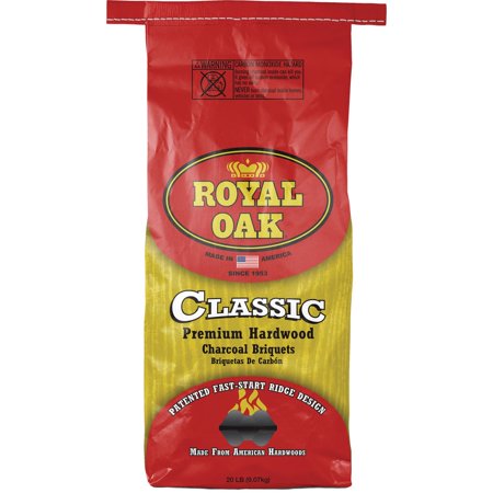 1PACK Royal Oak 20 Lb. Classic Briquets Charcoal