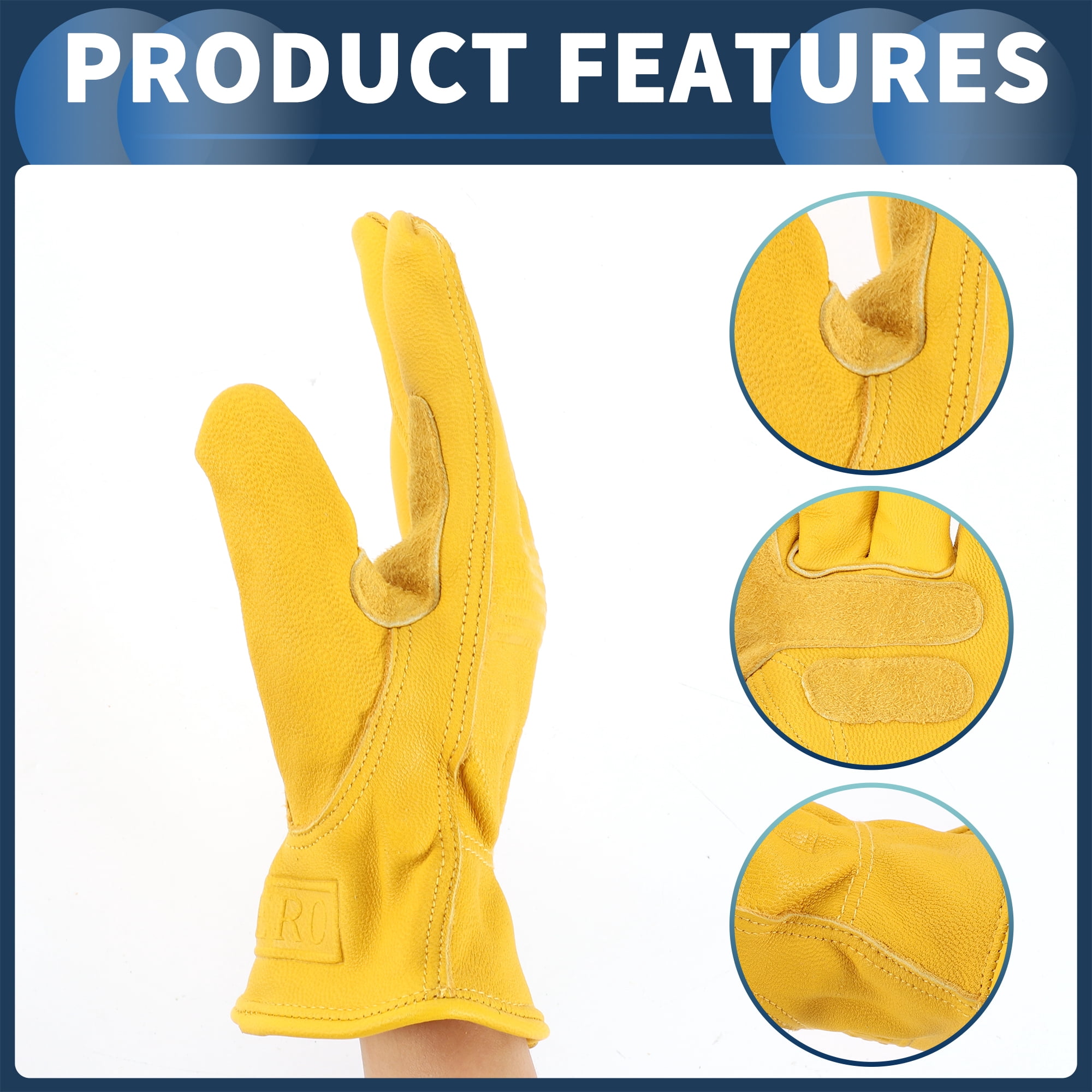 Unique Bargains Motorcycle Gloves, Outdoor Off-Road Mountain Motorcross Motorbike Dirt Bike Bicycle Racing ATV UTV XL
