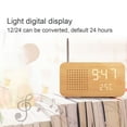 thumbnail image 5 of Uteam Large Screen Wood Bedside Clock Radio Digital Display Multifunctional Retro Alarm High Definition, 5 of 7