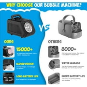 JBeeCtrl Bubble Machine for Kids & Toddlers Automatic Bubble Blower with 20000+ Bubbles Per Minute, Bubble Maker Bubble Toys for Kids Outdoor Birthday Party,Wedding